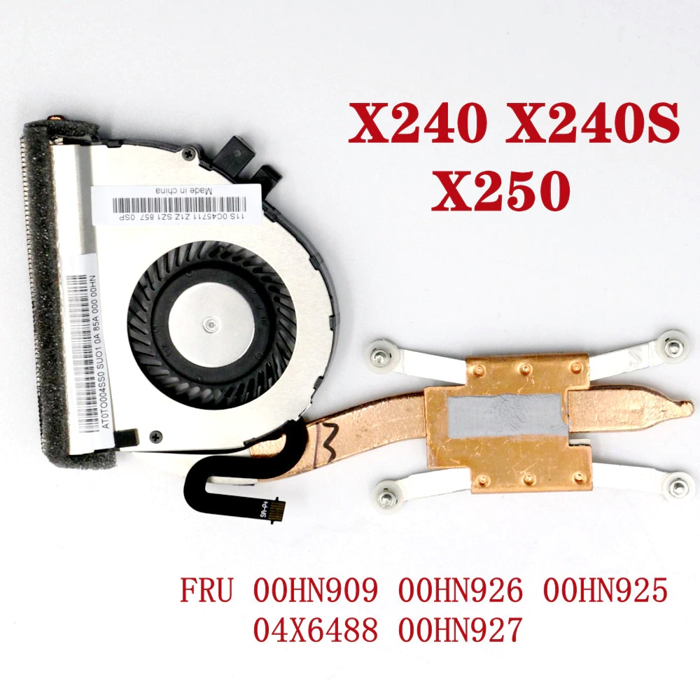 גוף קירור ומאוורר למחשב נייד מקורי  Lenovo X230S X240 X250 X260 X270 X280 FAN FRU P/N 00HN925 thumbnail