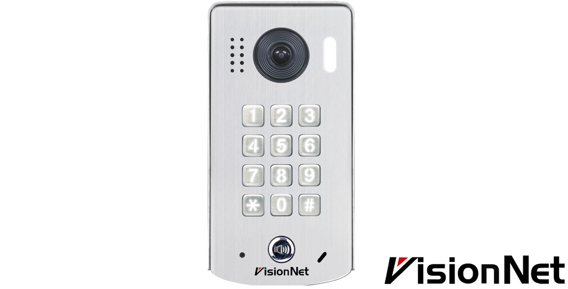 קיט אינטרקום דו גידי קודן ומצלמה כולל מסך עם מקשי מגע דגם VisionNet DT-611 thumbnail